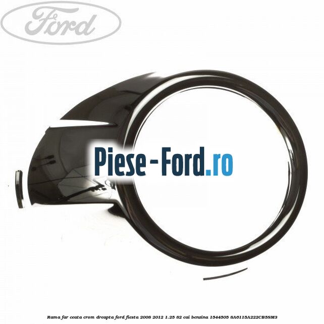 Rama crom grila bara fata mijloc Ford Fiesta 2008-2012 1.25 82 cai benzina