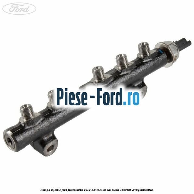 Protectie inferioara injectoare Ford Fiesta 2013-2017 1.6 TDCi 95 cai diesel