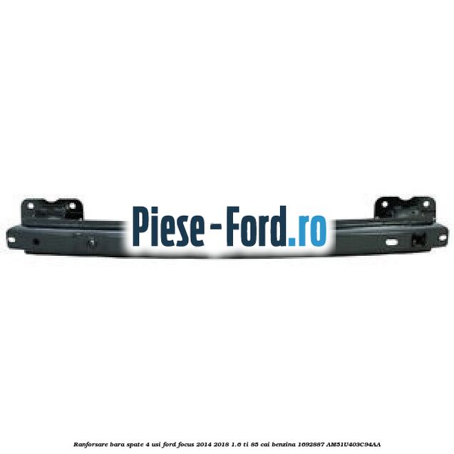 Extensie bara spate stanga culoare caribou combi Ford Focus 2014-2018 1.6 Ti 85 cai benzina