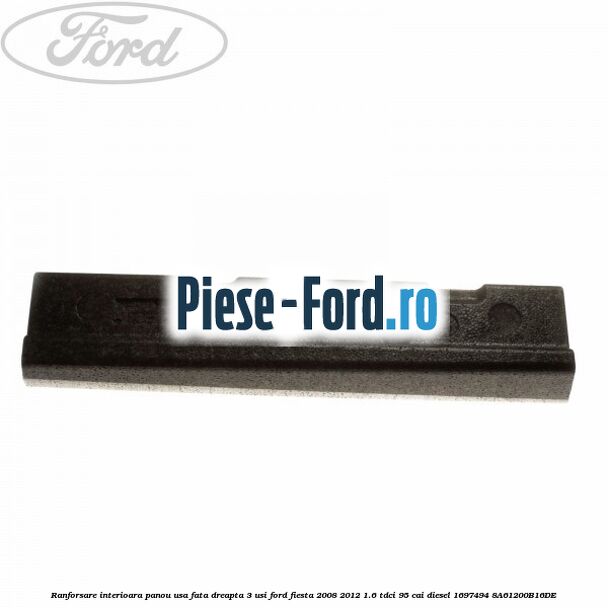 Placa panou interior aripa spate stanga model 5 usi Ford Fiesta 2008-2012 1.6 TDCi 95 cai diesel