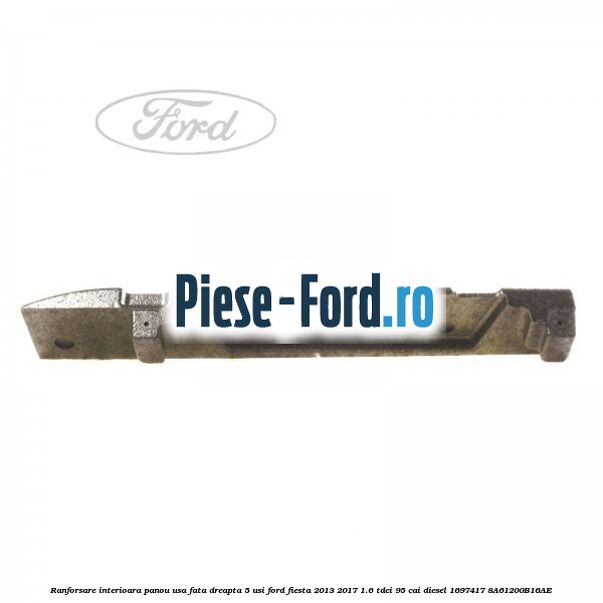 Ranforsare interioara panou usa fata dreapta 3 usi Ford Fiesta 2013-2017 1.6 TDCi 95 cai diesel