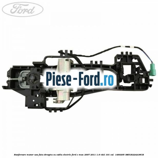 Ranforsare maner usa fata dreapta cu cablu electric Ford C-Max 2007-2011 1.6 TDCi 101 cai  #02D736C2B2