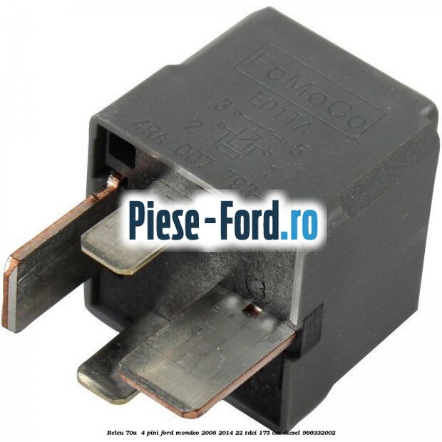 Releu 70A  4 pini Ford Mondeo 2008-2014 2.2 TDCi 175 cai #32DB71D706