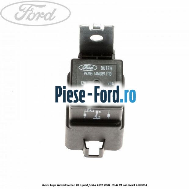 Releu bujii incandescente 70 A Ford Fiesta 1996-2001 1.8 DI 75 cai #6053850A31