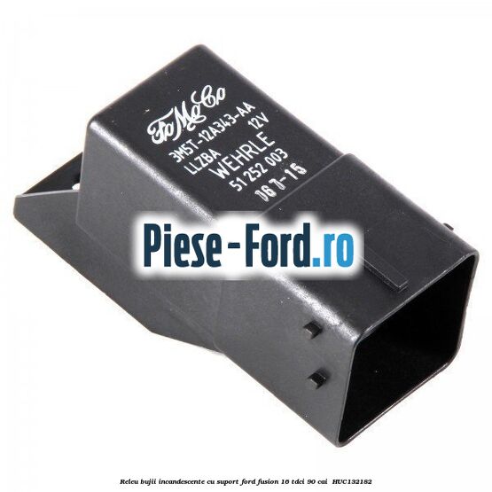 Releu bujii incandescente cu suport Ford Fusion 1.6 TDCi 90 cai #2EF438E103