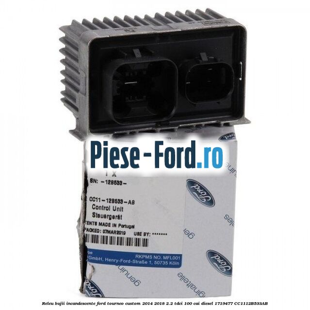 Releu bujii incandescente Ford Tourneo Custom 2014-2018 2.2 TDCi 100 cai diesel