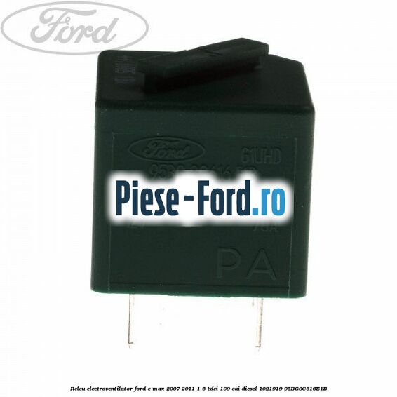 Releu bujii incandescente cu suport Ford C-Max 2007-2011 1.6 TDCi 109 cai diesel