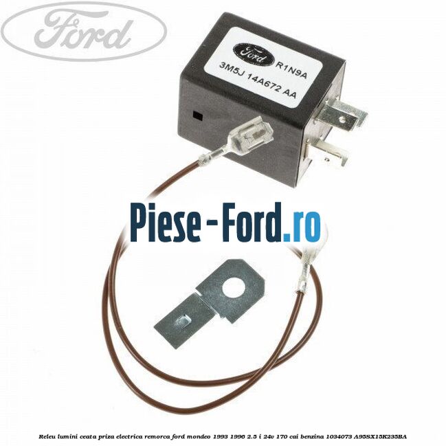 Priza carlig remorcare 7 pin Ford Mondeo 1993-1996 2.5 i 24V 170 cai benzina