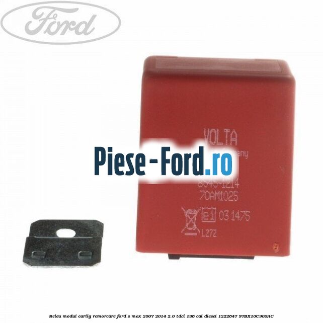 Releu modul carlig remorcare Ford S-Max 2007-2014 2.0 TDCi 136 cai diesel