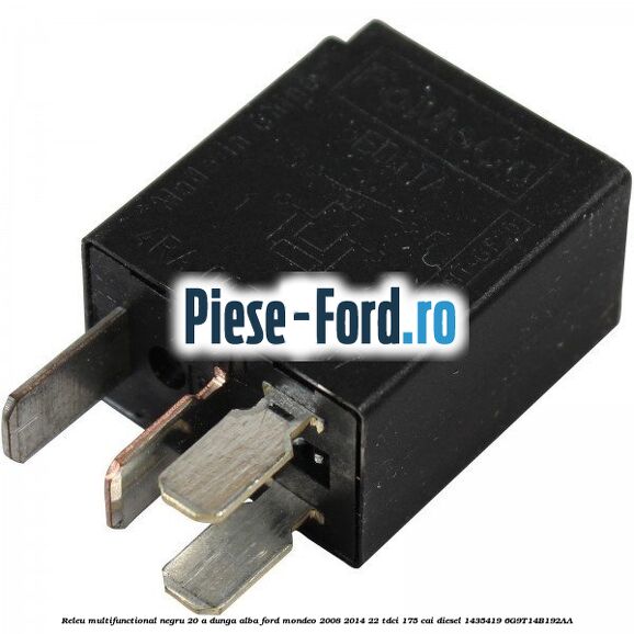 Releu multifunctional negru 20 A, dunga alba Ford Mondeo 2008-2014 2.2 TDCi 175 cai #10637F3E04