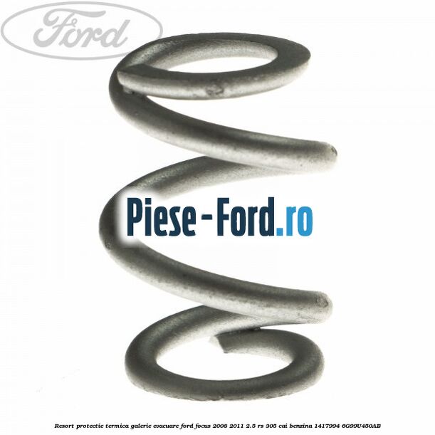 Protectie termica galerie evacuare Ford Focus 2008-2011 2.5 RS 305 cai benzina