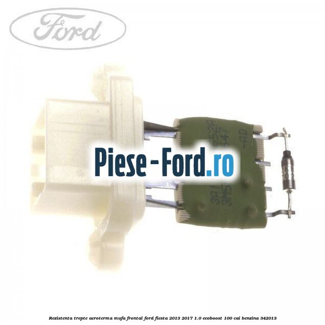 Rezistenta trepte aeroterma mufa frontal Ford Fiesta 2013-2017 1.0 EcoBoost 100 cai