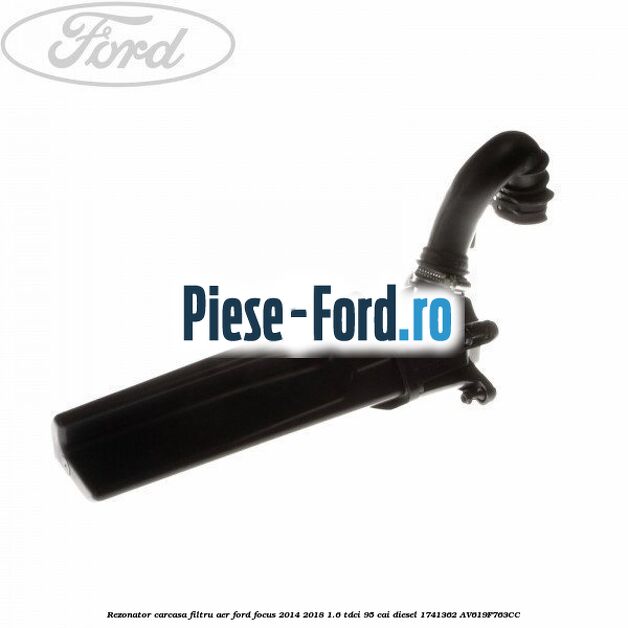 Rezonator carcasa filtru aer Ford Focus 2014-2018 1.6 TDCi 95 cai diesel