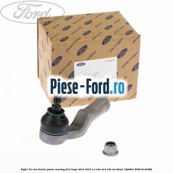 Right tie rod electric power steering Ford Kuga 2013-2016 2.0 TDCi 4x4 136 cai diesel #AFC377D32B