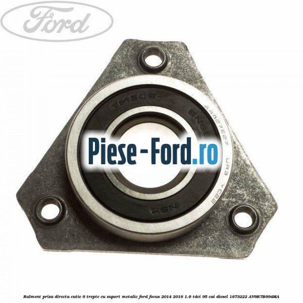 Rulment priza directa cutie 6 trepte cu suport metalic Ford Focus 2014-2018 1.6 TDCi 95 cai diesel