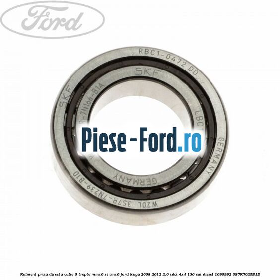 Rulment priza directa cutie 6 trepte cu suport metalic Ford Kuga 2008-2012 2.0 TDCi 4x4 136 cai diesel