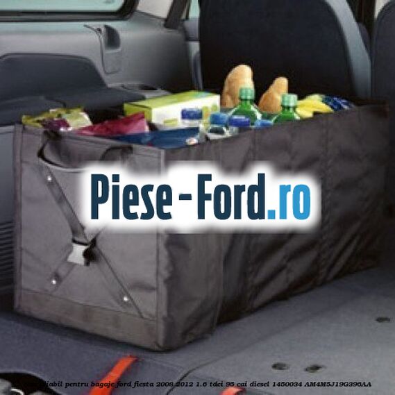 Sac pliabil pentru bagaje Ford Fiesta 2008-2012 1.6 TDCi 95 cai diesel