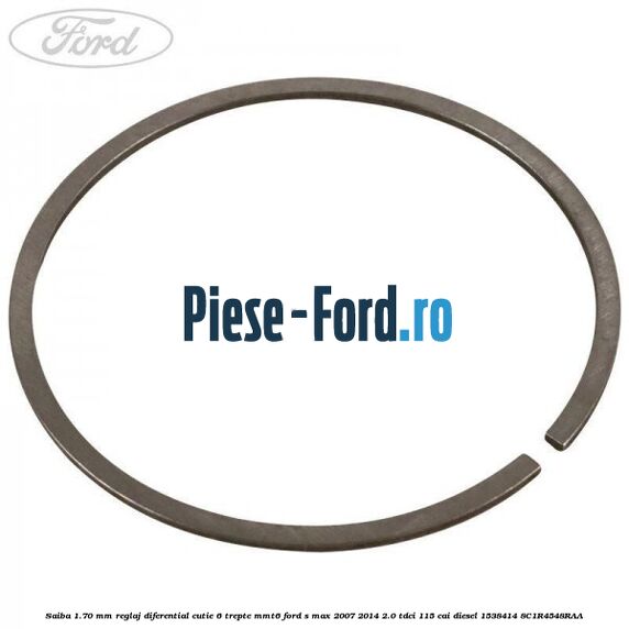 Saiba 1.70 MM reglaj diferential cutie 6 trepte MMT6 Ford S-Max 2007-2014 2.0 TDCi 115 cai diesel #BAB2BE72B6