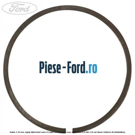 Saiba 1.70 MM reglaj diferential cutie 6 trepte MMT6 Ford S-Max 2007-2014 2.0 TDCi 115 cai diesel #BAB2BE72B6