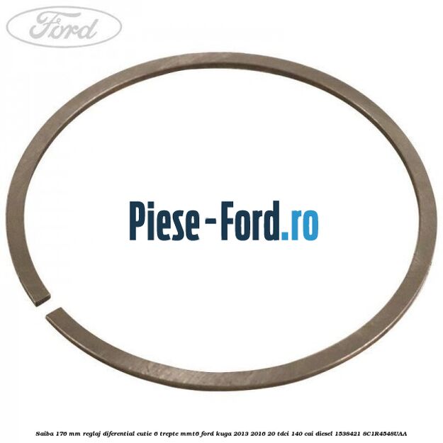 Saiba 1.76 MM reglaj diferential cutie 6 trepte MMT6 Ford Kuga 2013-2016 2.0 TDCi 140 cai #B60C25CB3A