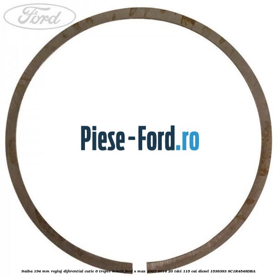 Saiba 1.94 MM reglaj diferential cutie 6 trepte MMT6 Ford S-Max 2007-2014 2.0 TDCi 115 cai #504C6328EA