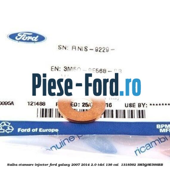 Saiba etansare injector Ford Galaxy 2007-2014 2.0 TDCi 136 cai #85083658C5 Saiba etansare injector Ford Galaxy 2007-2014 2.0 TDCi 136 cai #85083658C5
