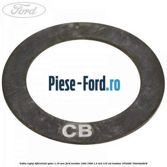Saiba reglaj diferential spate 1.16 mm Ford Mondeo 1993-1996 1.8 4x4 115 cai benzina #D96F1758C2