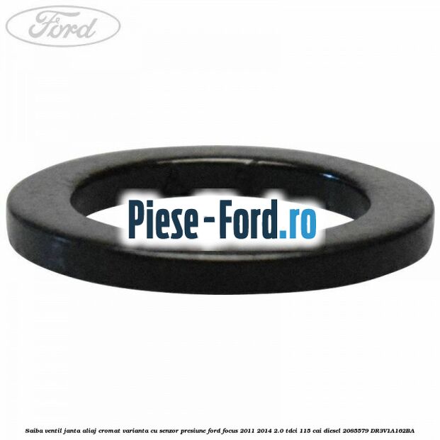 Saiba ventil janta aliaj cromat, varianta cu senzor presiune Ford Focus 2011-2014 2.0 TDCi 115 cai diesel