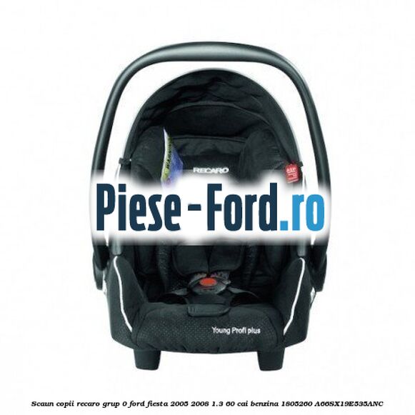 Scaun copii Recaro grup 0 Ford Fiesta 2005-2008 1.3 60 cai benzina