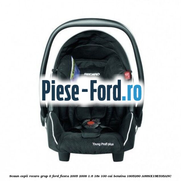 Scaun copii Recaro grup 0 Ford Fiesta 2005-2008 1.6 16V 100 cai benzina
