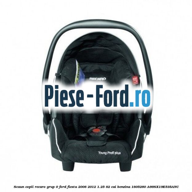 Scaun copii Recaro grup 0 Ford Fiesta 2008-2012 1.25 82 cai benzina