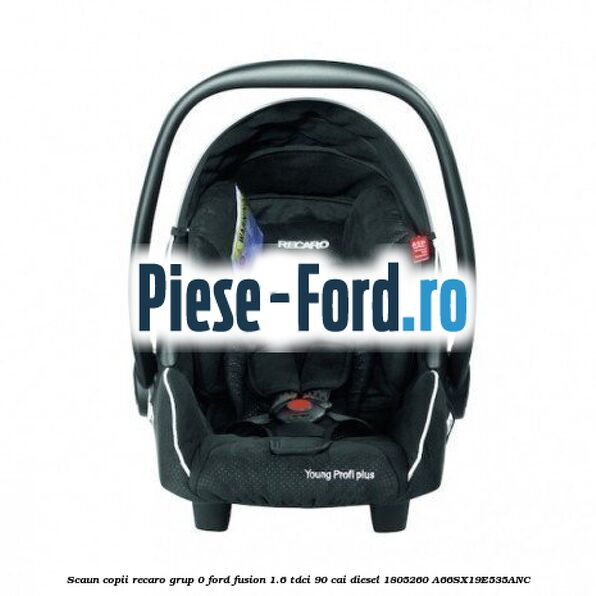 Scaun copii Recaro grup 0 Ford Fusion 1.6 TDCi 90 cai diesel