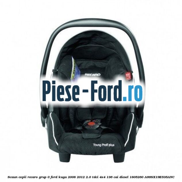Scaun copii Recaro grup 0 Ford Kuga 2008-2012 2.0 TDCi 4x4 136 cai diesel