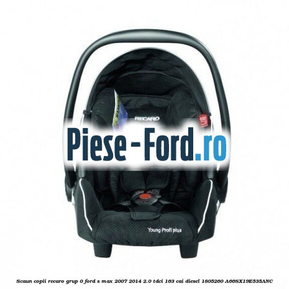 Scaun copii Recaro grup 0 Ford S-Max 2007-2014 2.0 TDCi 163 cai diesel