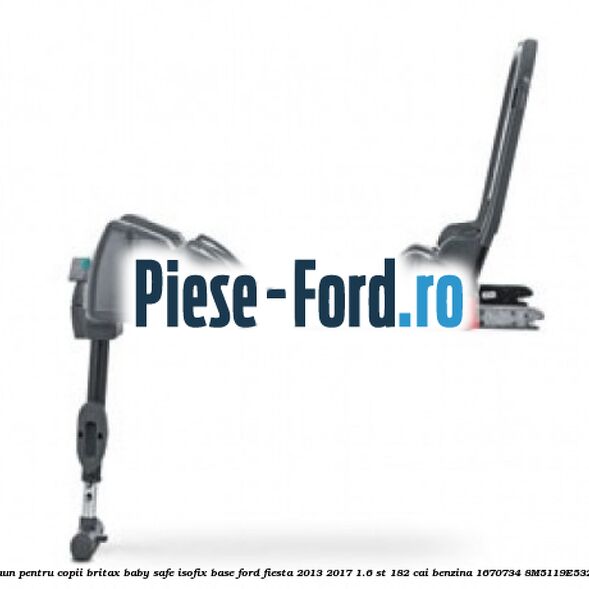 Scaun pentru copii Britax Baby Safe ISOFIX Base Ford Fiesta 2013-2017 1.6 ST 182 cai benzina #195F69FD92