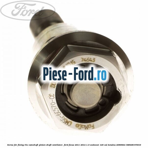 Screw for fixing the camshaft pinion shaft ventilator. Ford Focus 2011-2014 1.0 EcoBoost 125 cai benzina #CEFD384339