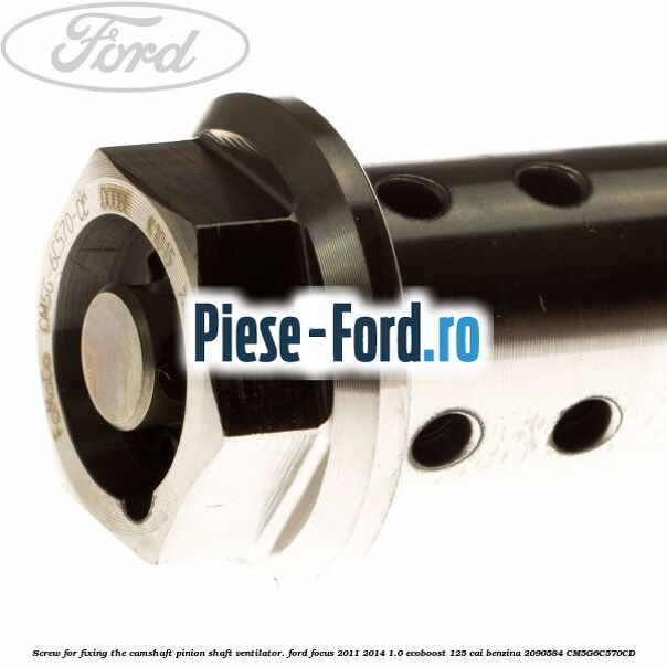Screw for fixing the camshaft pinion shaft ventilator. Ford Focus 2011-2014 1.0 EcoBoost 125 cai benzina #CEFD384339