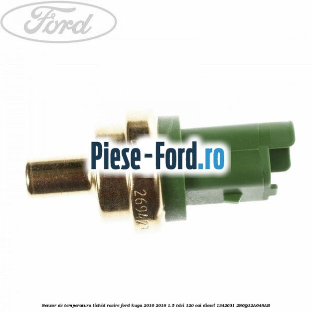 Senzor de temperatura lichid racire Ford Kuga 2016-2018 1.5 TDCi 120 cai diesel #666AA605F6