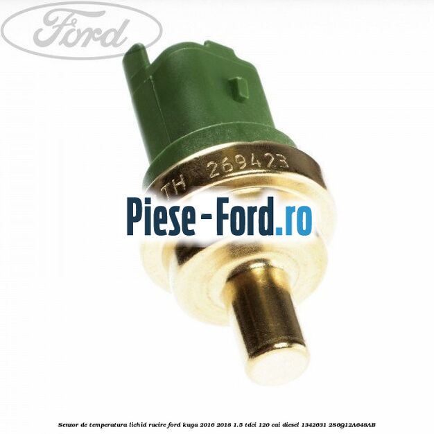 Senzor de temperatura lichid racire Ford Kuga 2016-2018 1.5 TDCi 120 cai diesel