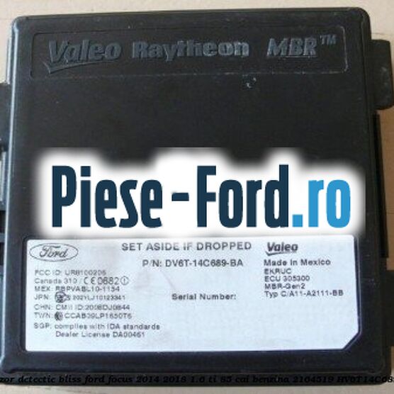 Senzor de ploaie Ford Focus 2014-2018 1.6 Ti 85 cai benzina