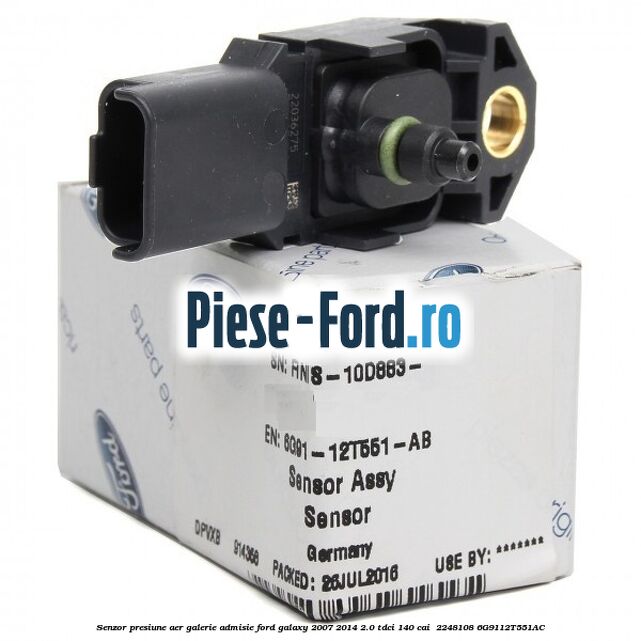 Senzor presiune aer galerie admisie Ford Galaxy 2007-2014 2.0 TDCi 140 cai  #D4F92AD1BF