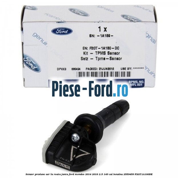 Senzor presiune aer la roata janta Ford Mondeo 2014-2018 2.5 149 cai benzina #F6837F1C38