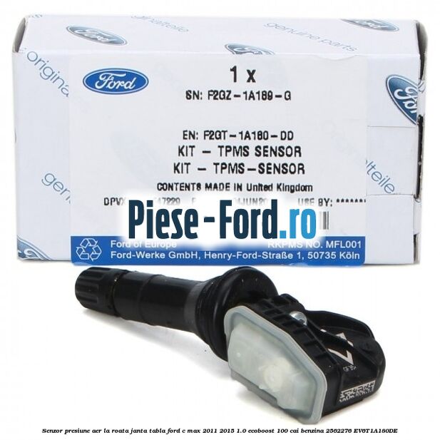 Senzor presiune aer la roata janta tabla Ford C-Max 2011-2015 1.0 EcoBoost 100 cai benzina