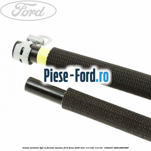 Senzor presiune DPF cu furtune vacuum Ford Focus 2008-2011 2.0 TDCi 110 cai  #7E014C7520