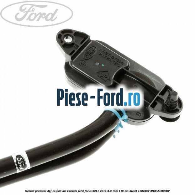 Senzor presiune DPF cu furtune vacuum Ford Focus 2011-2014 2.0 TDCi 115 cai diesel
