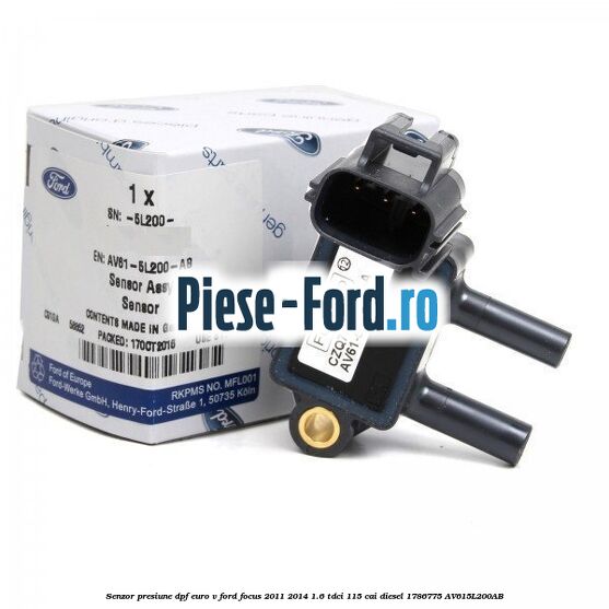 Senzor presiune DPF Euro V Ford Focus 2011-2014 1.6 TDCi 115 cai diesel #8AA6133835