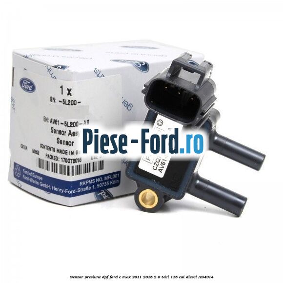 Bujie incandescenta filtru particule DPF Ford C-Max 2011-2015 2.0 TDCi 115 cai diesel