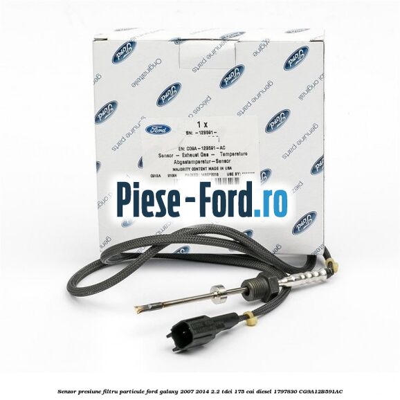 Senzor presiune filtru particule Ford Galaxy 2007-2014 2.2 TDCi 175 cai diesel