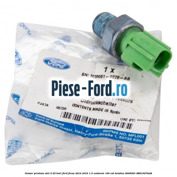 Senzor presiune ulei 0.25 bari Ford Focus 2014-2018 1.5 EcoBoost 150 cai benzina #102477B0C5
