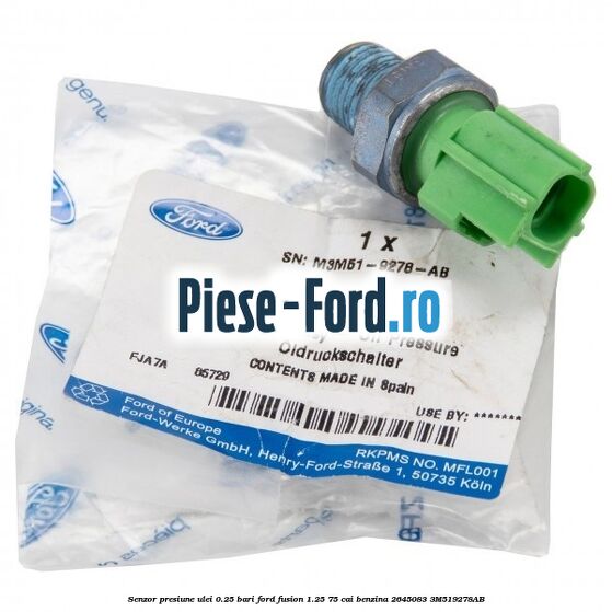 Senzor presiune ulei 0.25 bari Ford Fusion 1.25 75 cai benzina #005FDA5075